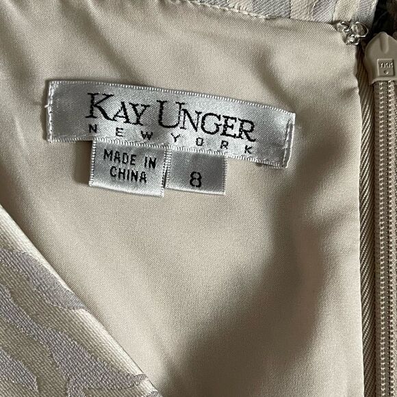 Kay Unger New York midi dress with shawl collar size 8 - Picture 4 of 10